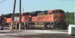 BNSF coal train DPUs